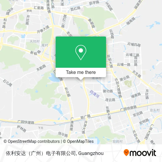 依利安达（广州）电子有限公司 map