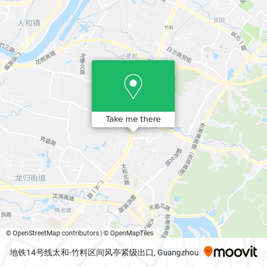 地铁14号线太和-竹料区间风亭紧级出口 map