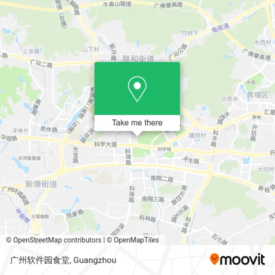 广州软件园食堂 map
