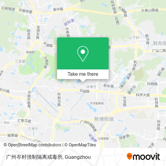 广州岑村强制隔离戒毒所 map