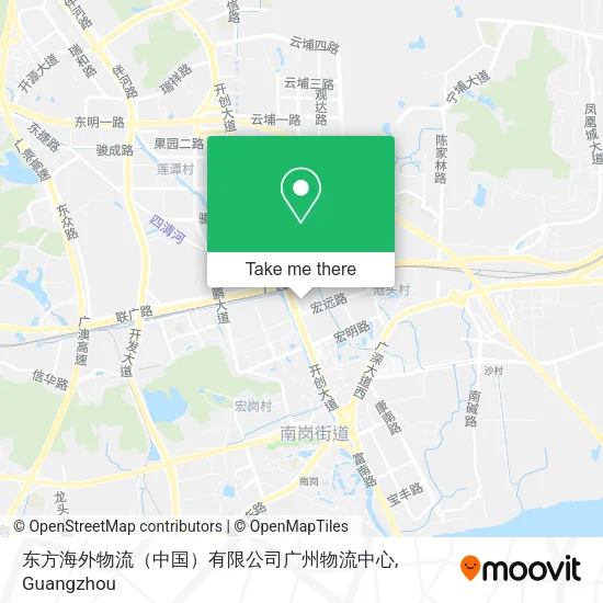 东方海外物流（中国）有限公司广州物流中心 map
