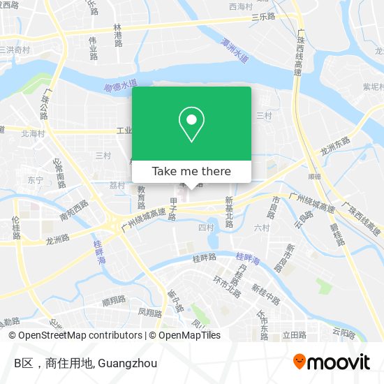 B区，商住用地 map