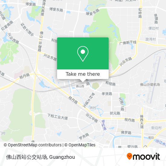 佛山西站公交站场 map