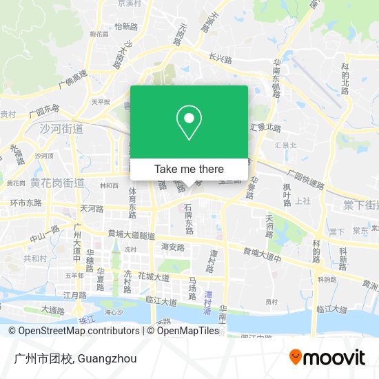 广州市团校 map