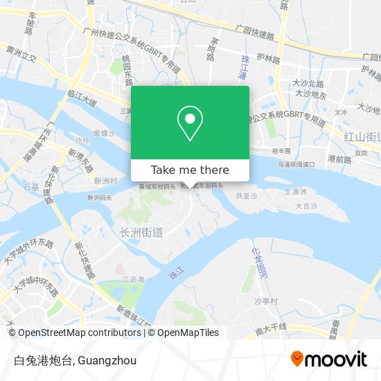白兔港炮台 map