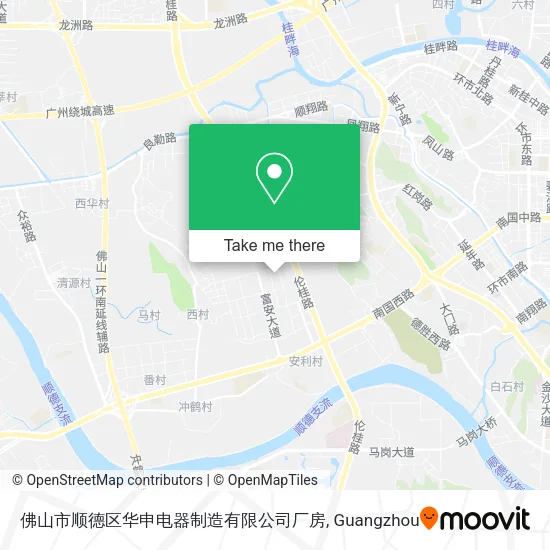 佛山市顺德区华申电器制造有限公司厂房 map