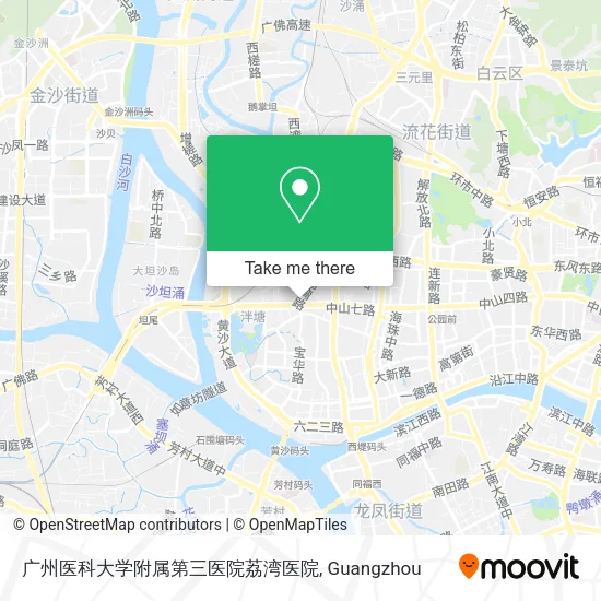 广州医科大学附属第三医院荔湾医院 map