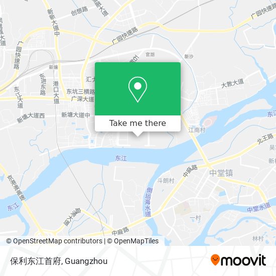 保利东江首府 map