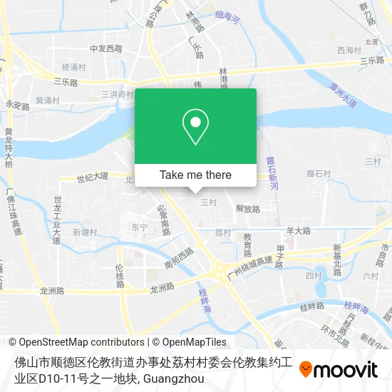 佛山市顺德区伦教街道办事处荔村村委会伦教集约工业区D10-11号之一地块 map
