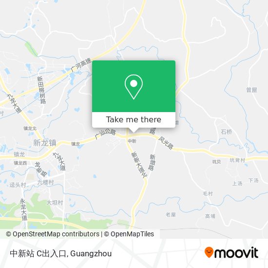 中新站 C出入口 map