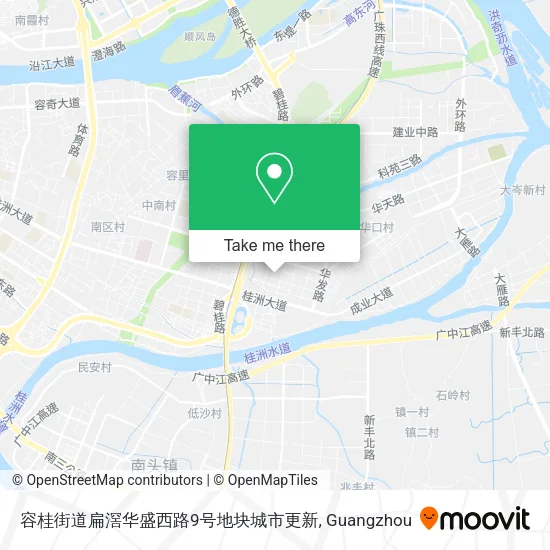 容桂街道扁滘华盛西路9号地块城市更新 map