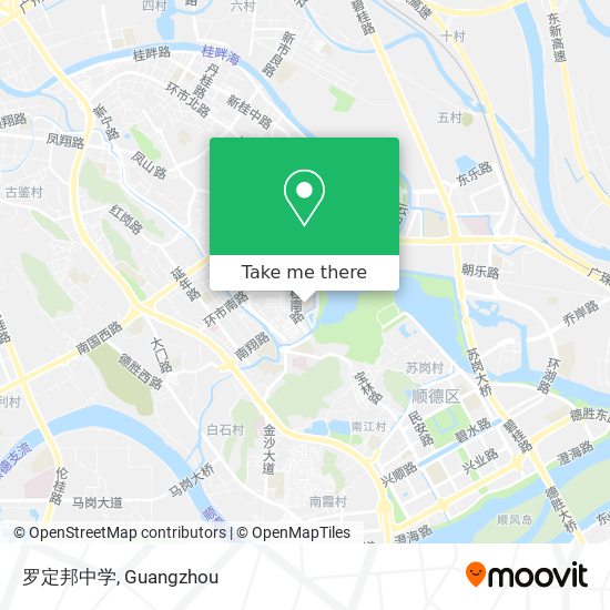 罗定邦中学 map