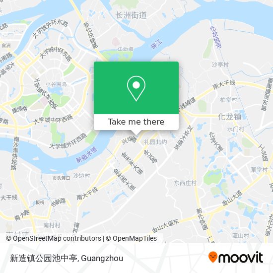 新造镇公园池中亭 map