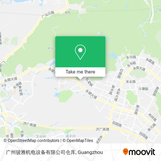 广州骏雅机电设备有限公司仓库 map