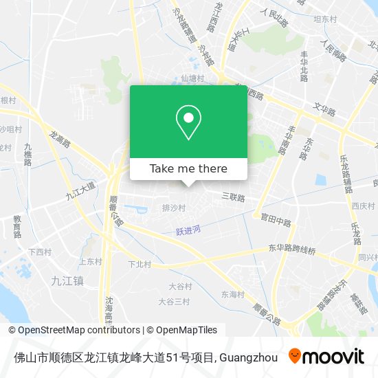 佛山市顺德区龙江镇龙峰大道51号项目 map