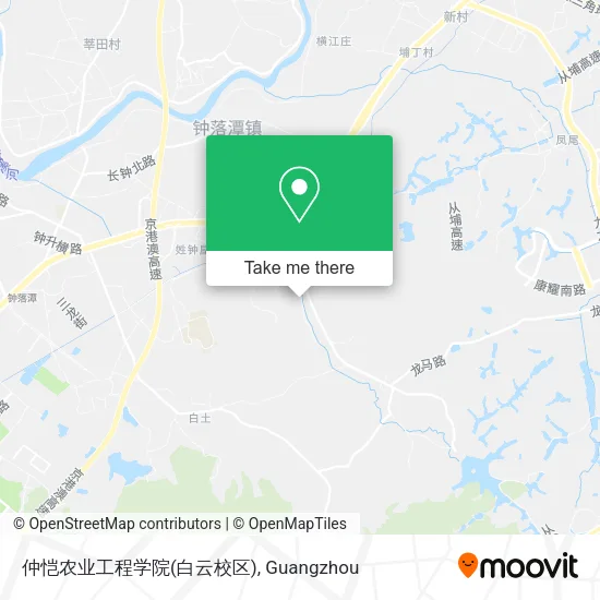 仲恺农业工程学院(白云校区) map