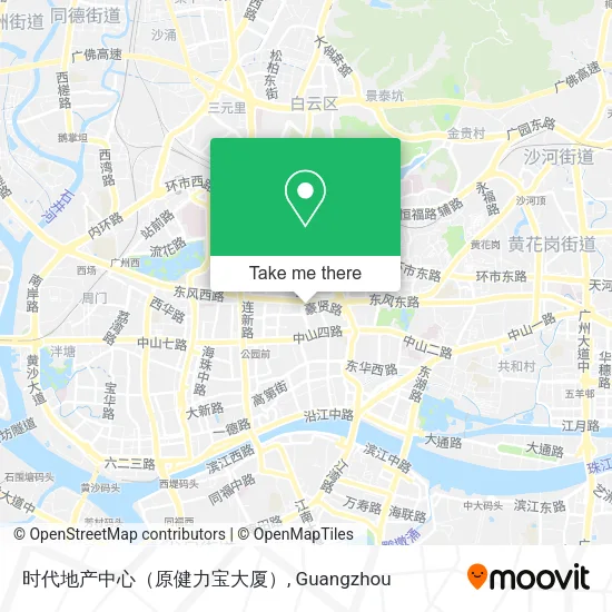 时代地产中心（原健力宝大厦） map