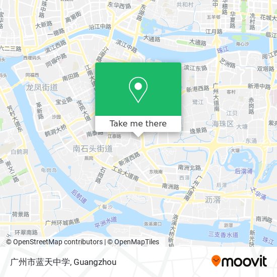 广州市蓝天中学 map