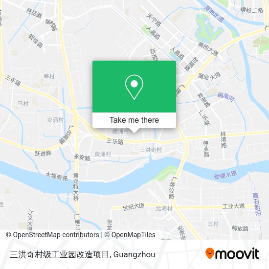 三洪奇村级工业园改造项目 map