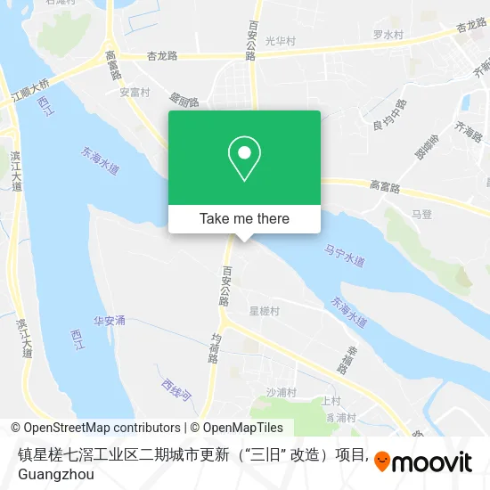 镇星槎七滘工业区二期城市更新（“三旧” 改造）项目 map