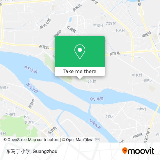 东马宁小学 map