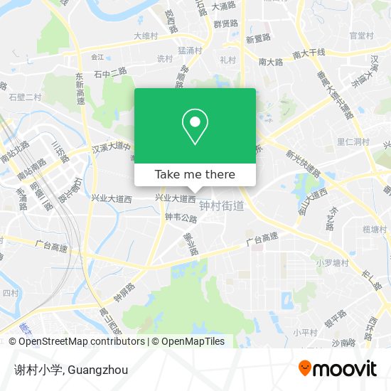 谢村小学 map