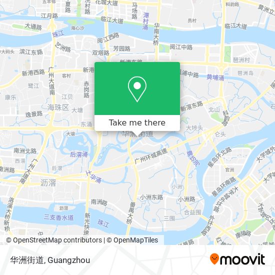 华洲街道 map