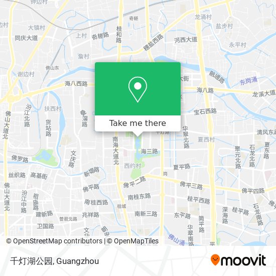 千灯湖公园 map