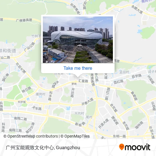 广州宝能观致文化中心 map