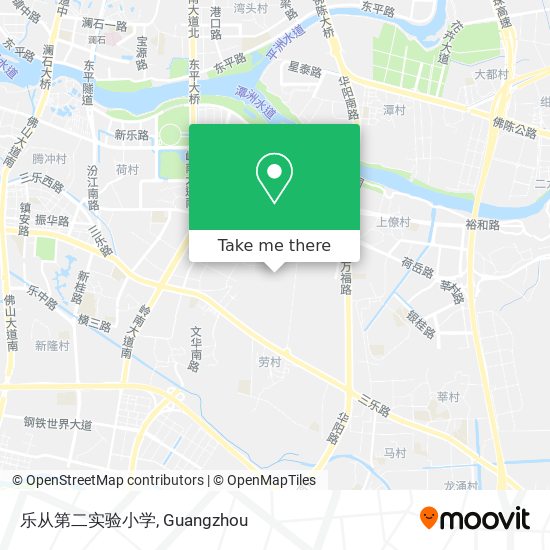 乐从第二实验小学 map