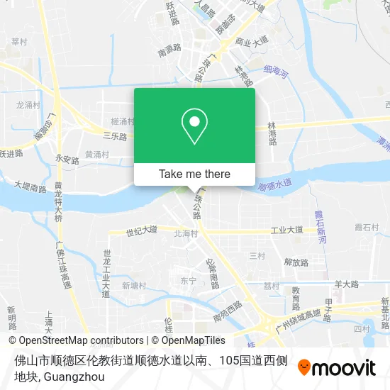 佛山市顺德区伦教街道顺德水道以南、105国道西侧地块 map
