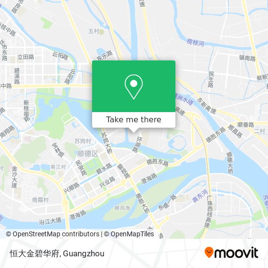 恒大金碧华府 map