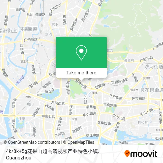 4k/8k+5g花果山超高清视频产业特色小镇 map