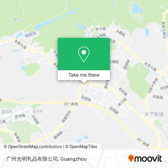 广州光明乳品有限公司 map