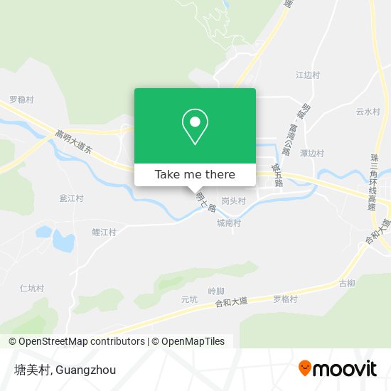 塘美村 map