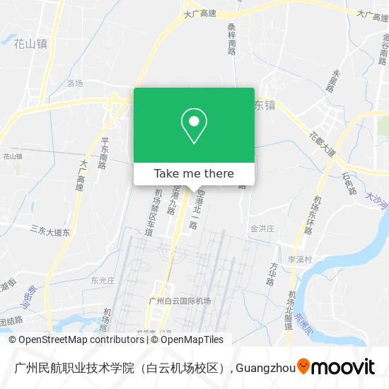 广州民航职业技术学院（白云机场校区） map