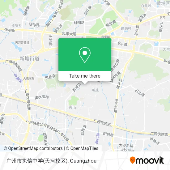 广州市执信中学(天河校区) map