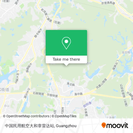 中国民用航空大和章雷达站 map