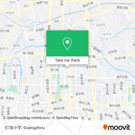 灯湖小学 map