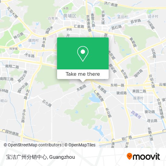 宝洁广州分销中心 map