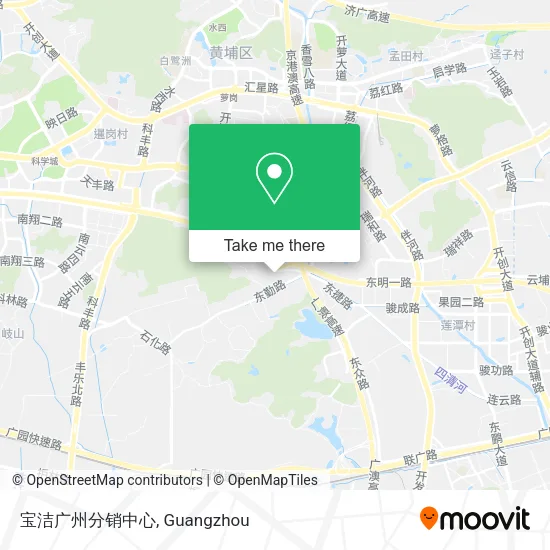宝洁广州分销中心 map
