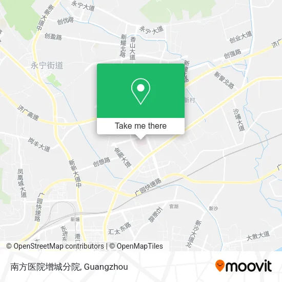 南方医院增城分院 map