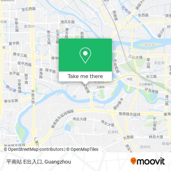 平南站 E出入口 map