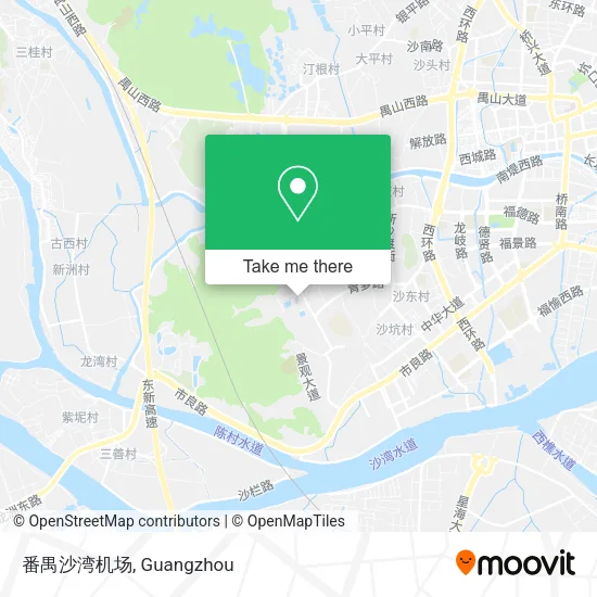 番禺沙湾机场 map