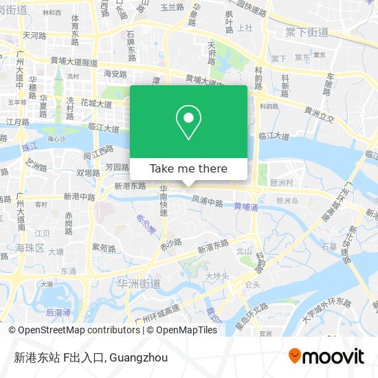 新港东站 F出入口 map