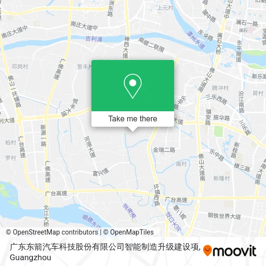 广东东箭汽车科技股份有限公司智能制造升级建设项 map