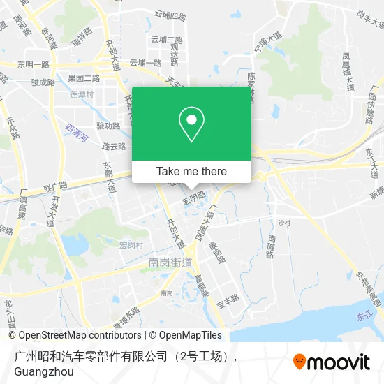 广州昭和汽车零部件有限公司（2号工场） map