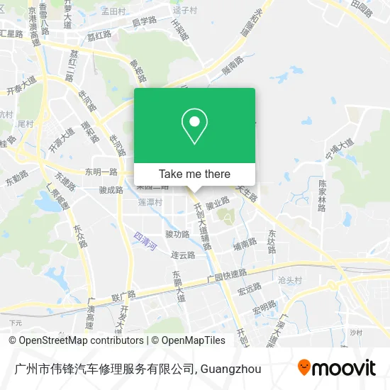 广州市伟锋汽车修理服务有限公司 map