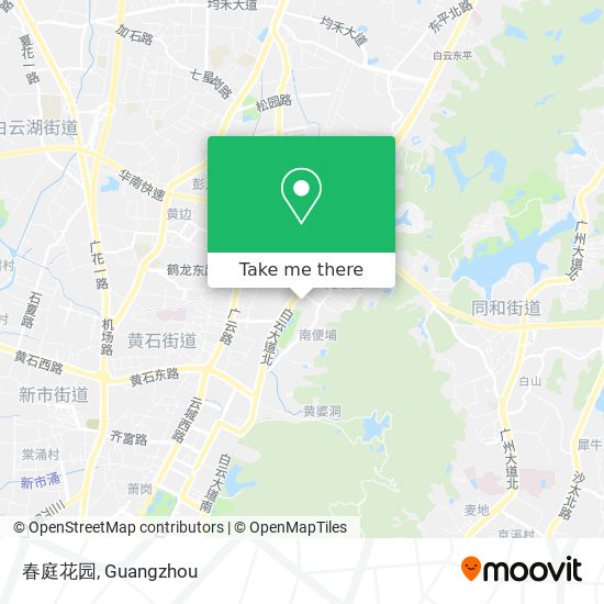 春庭花园 map