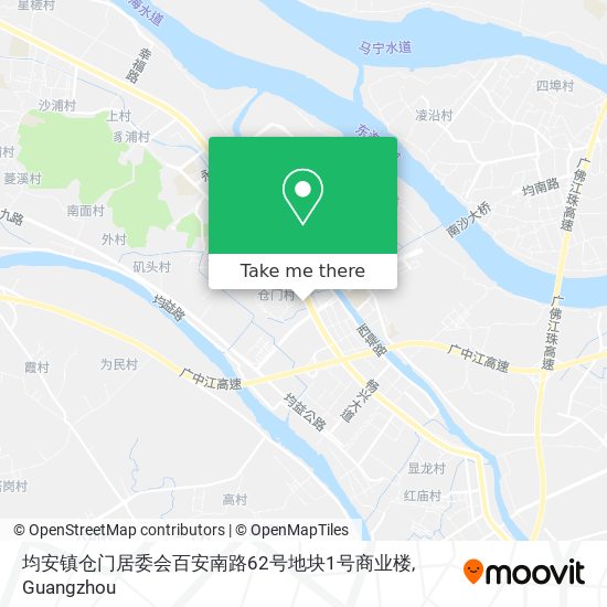 均安镇仓门居委会百安南路62号地块1号商业楼 map